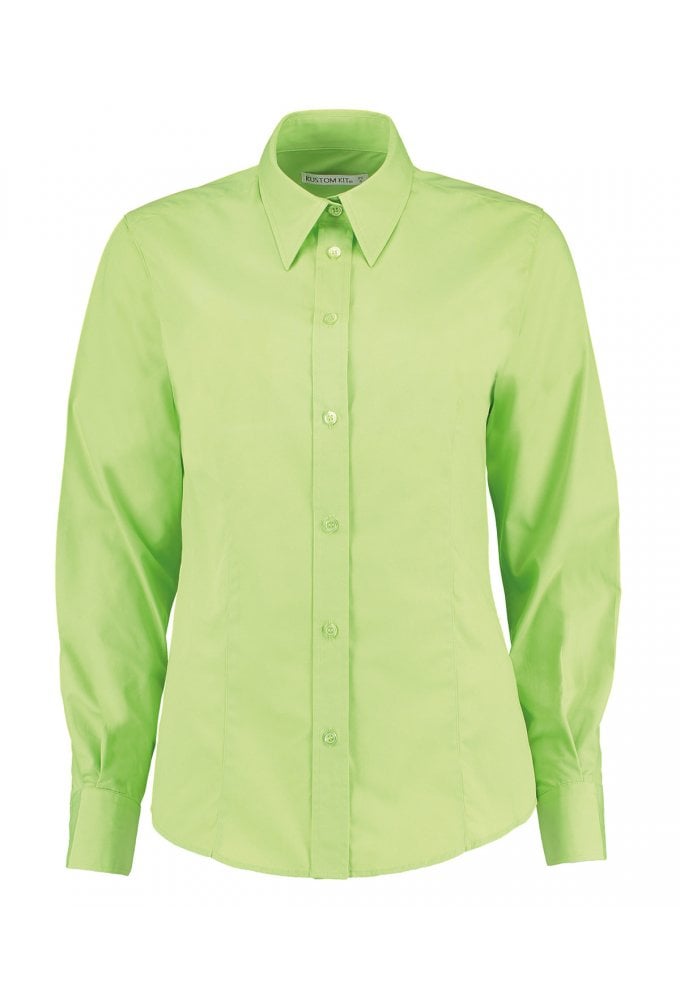 KK729 Womens WorkForce Long Sleeved Blouse (Size 8 To 24) 3 COLOURS