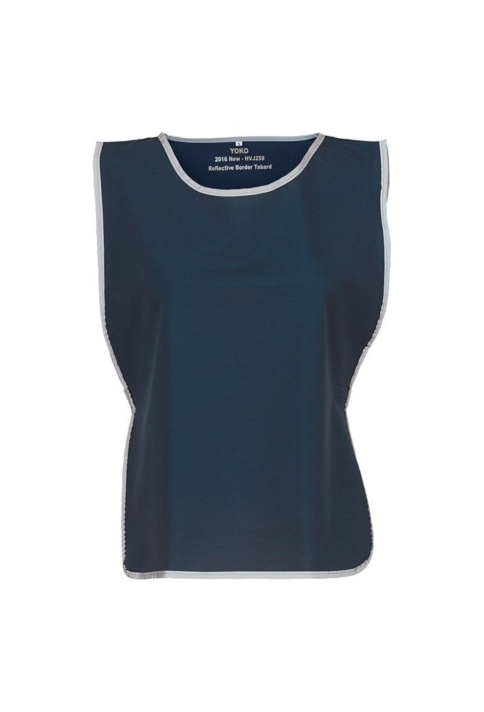YK009 Hi-vis reflective border tabard (Child to 2XLarge / 3XLarge) 15 COLOURS