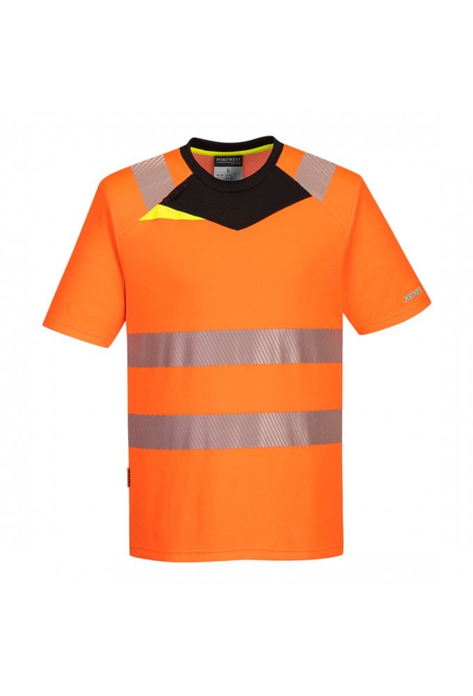 Portwest DX413 DX4 Portwest Hi-Vis T-Shirt S/S - (Small - 4XL) 2 COLOURS
