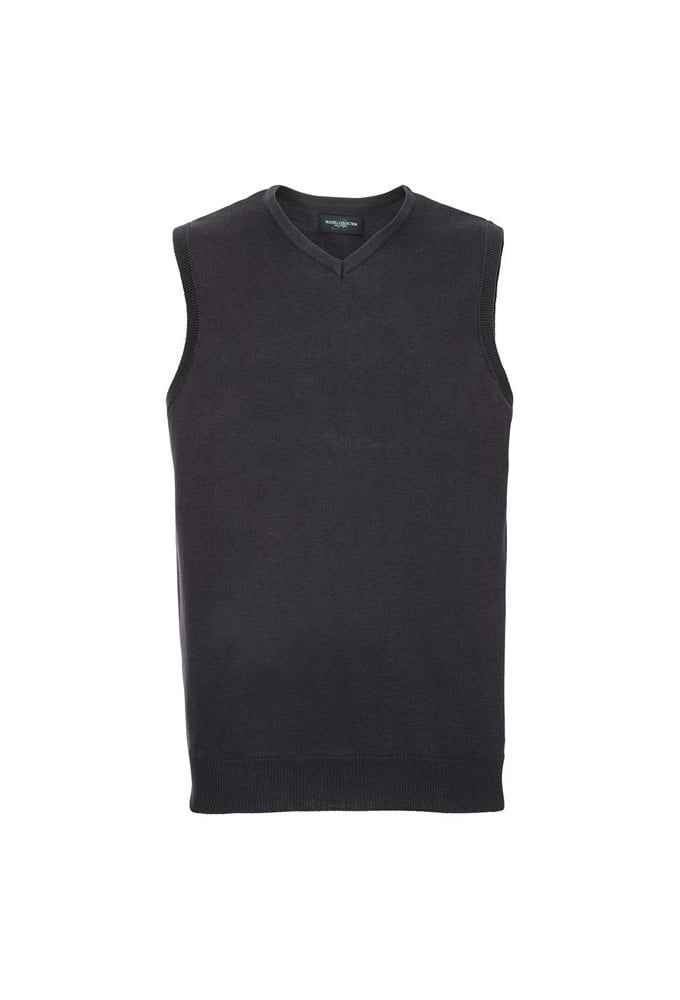 J716M V-Neck Sleeveless Knitted Sweater (Small to 3XLarge) 4 COLOURS