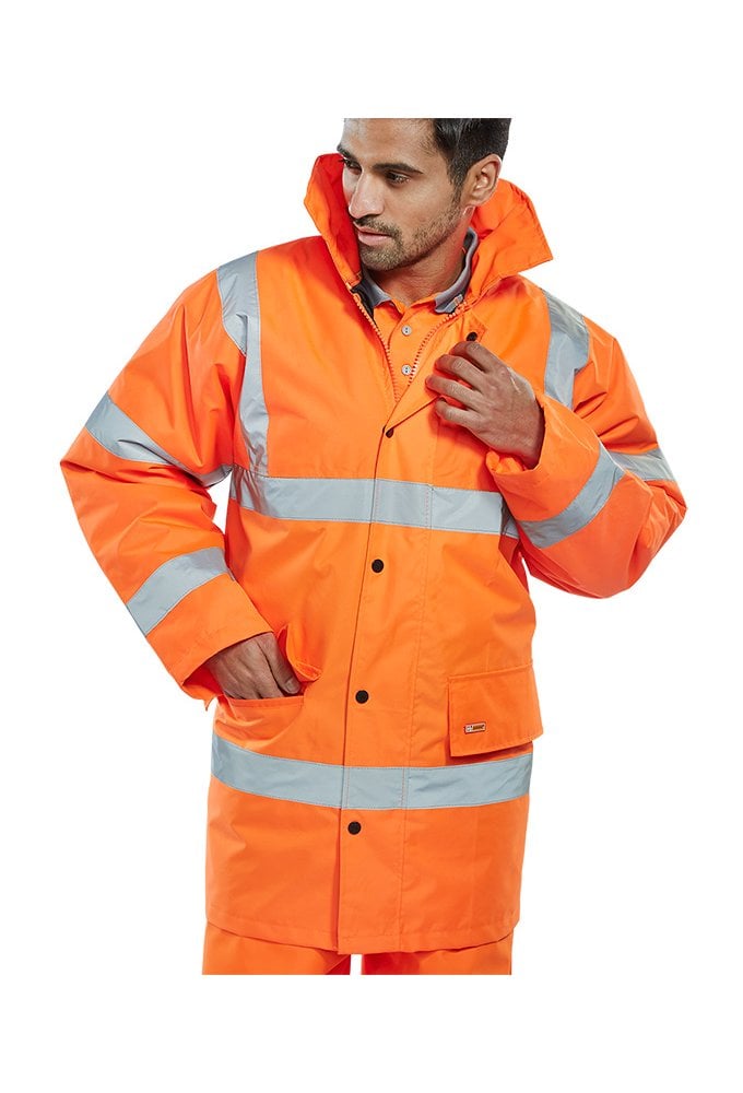 CTJENG Beewsift Constructor Padded Rainproof Traffic Jacket (Small To 6XL) 2 COLOURS RIS 3279 Orange Only