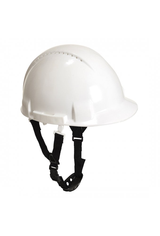 PW97 Portwest Monterosa Short Peak 4 Point Safety Helmet White