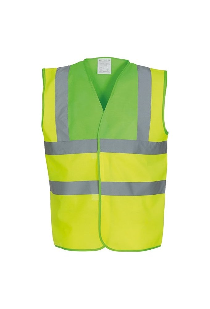 YK001 Hi Vis Two Tone Vests (Small To 3XL) 7 COLOURS