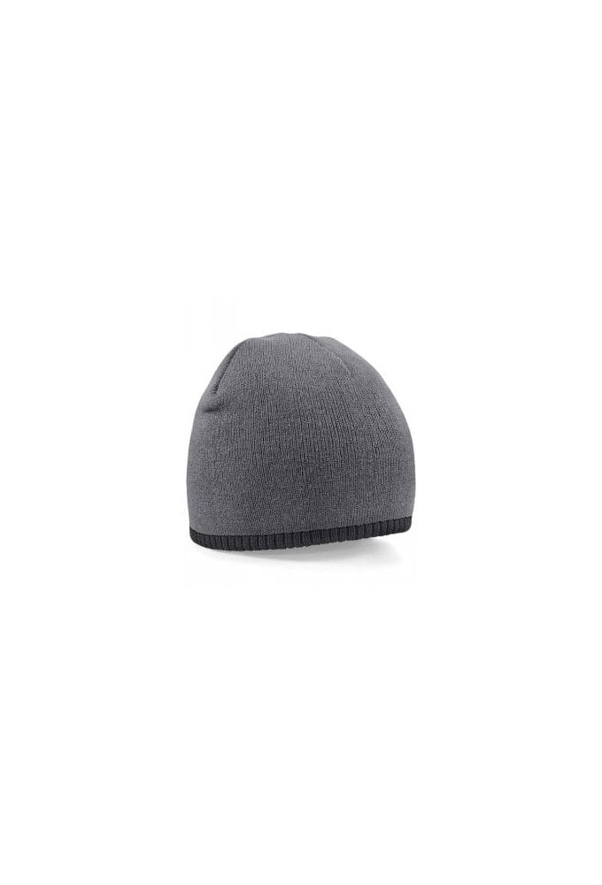 BC44C Two-Tone Knitted Beanie 3 COLOURS