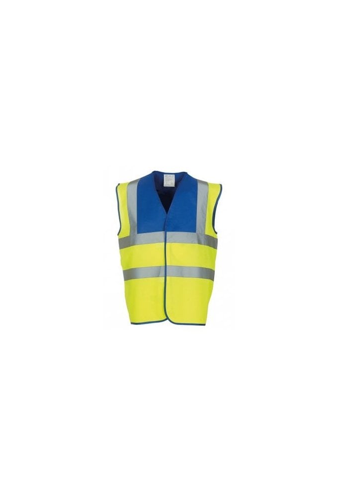 YK001 Hi Vis Two Tone Vests (Small To 3XL) 7 COLOURS