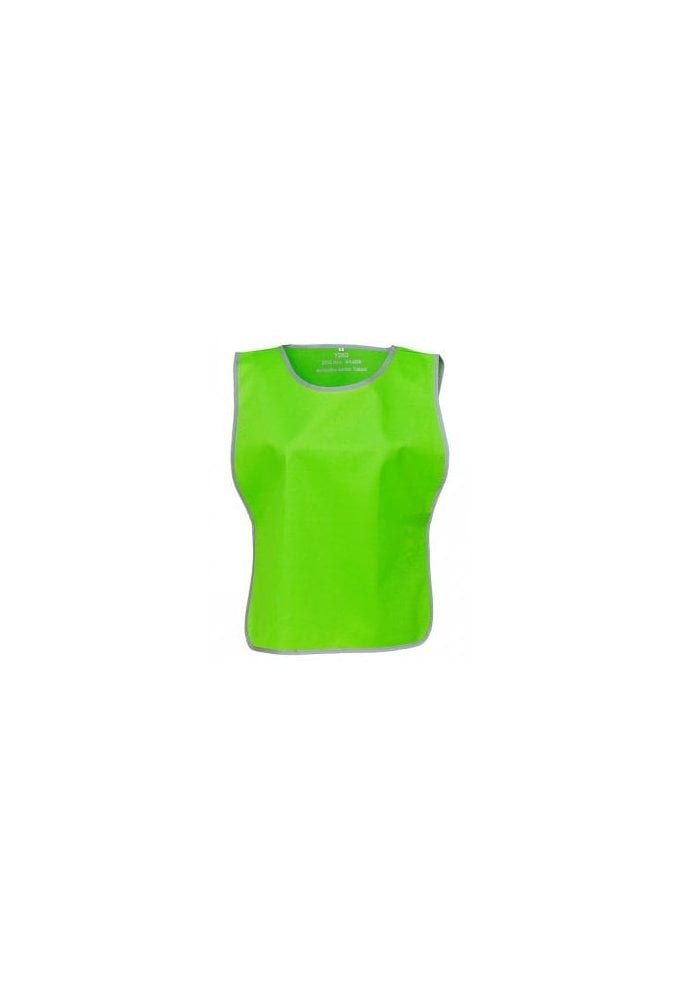 YK009 Hi-vis reflective border tabard (Child to 2XLarge / 3XLarge) 15 COLOURS