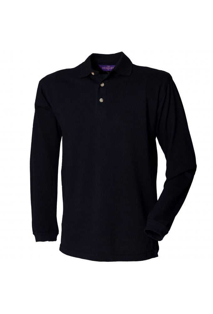 HB105 Long Sleeved Cotton Polo(Small to 2XLarge) 2 COLOURS