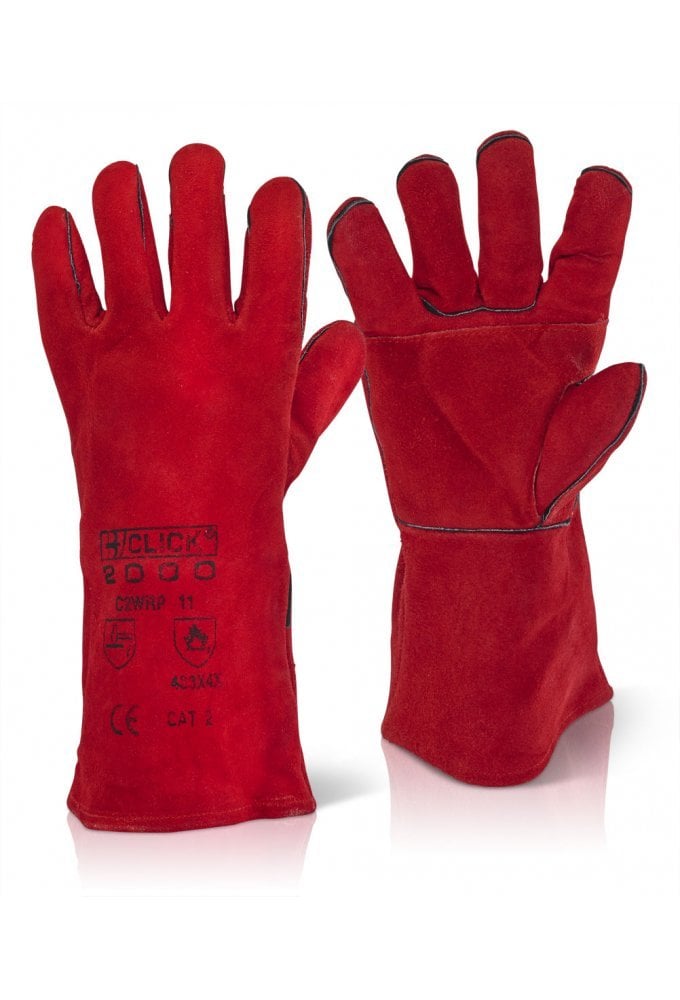 C2WN Beeswift Red Welders Gauntlet (Pack of 10)