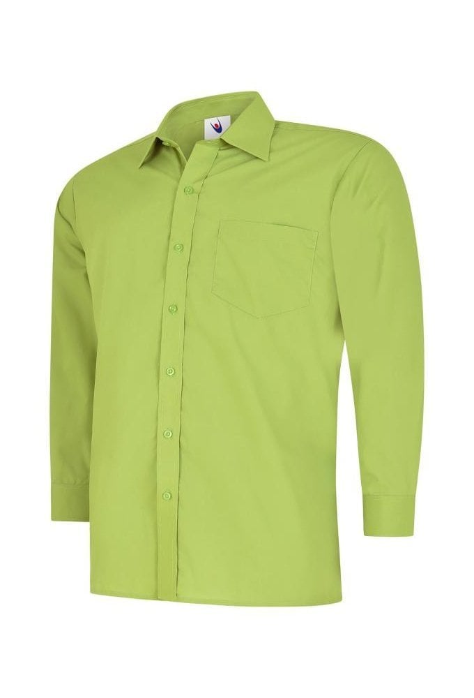 UC709 Mens Poplin Full Sleeve Shirt (Collar Size 14.5 To 19.5) 10 COLOURS