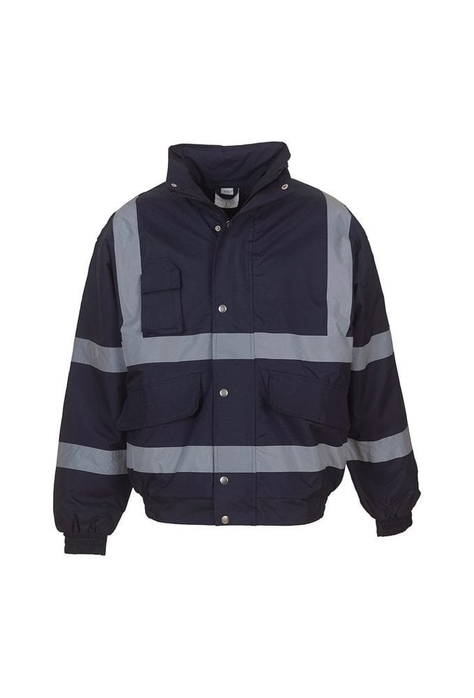 YK043 Hi-Vis Classic Bomber Jacket (Small To 6XL) 4 COLOURS RIS 3279 TOM In Orange