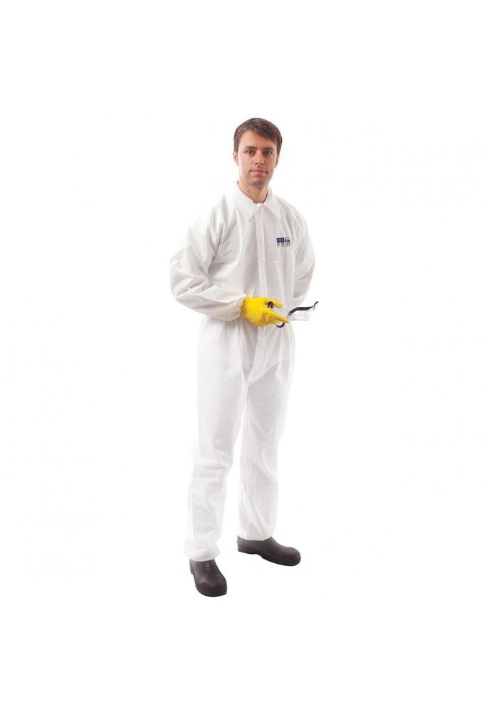 ST38 BizTex SMS Coverall Withy Collar Type 5/6 (Medium to 3Xlarge) Box of 50