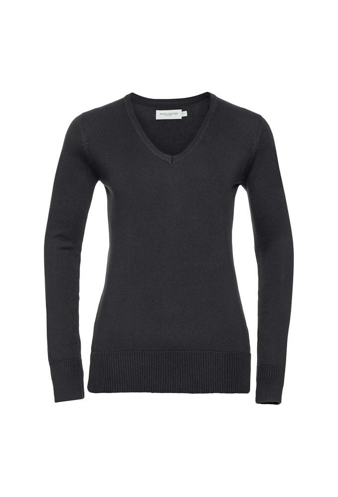 J710F Womens V-Neck Knitted Sweater (XSmall to 4XLarge) 3 COLOURS