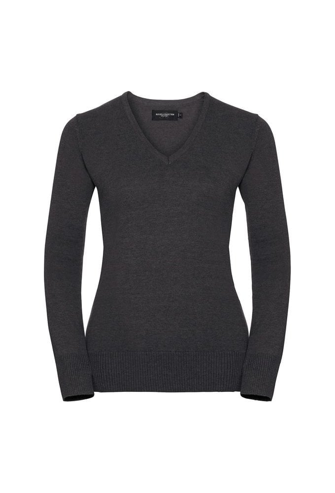 J710F Womens V-Neck Knitted Sweater (XSmall to 4XLarge) 3 COLOURS