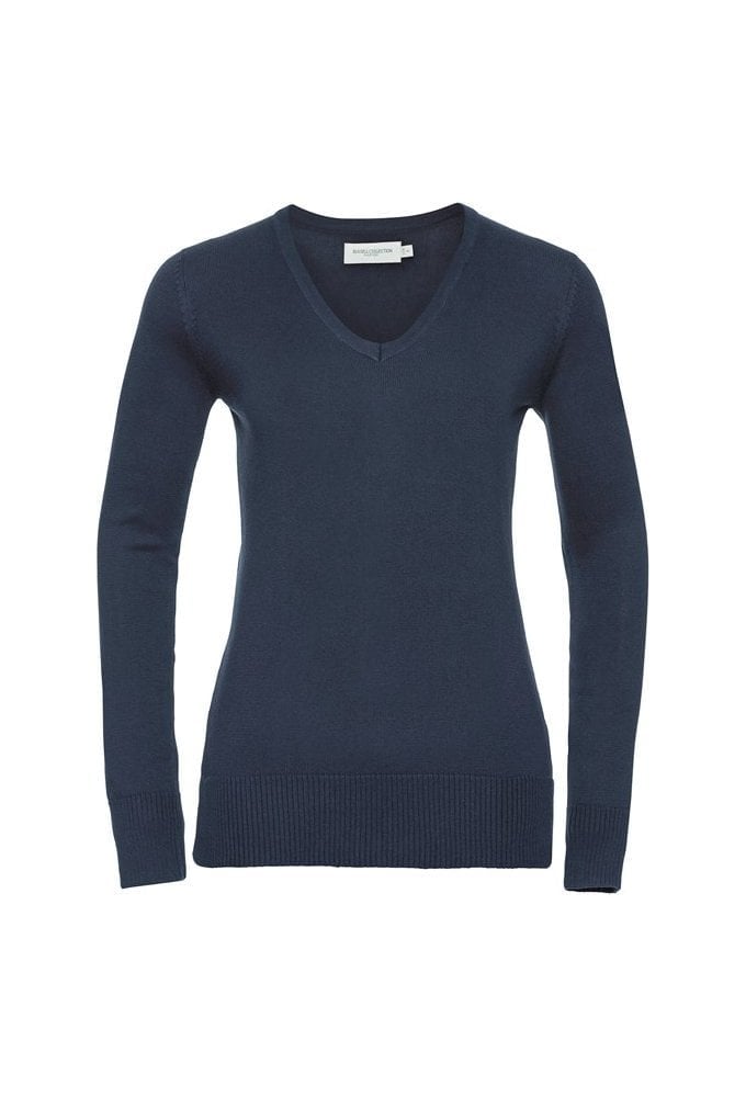 J710F Womens V-Neck Knitted Sweater (XSmall to 4XLarge) 3 COLOURS