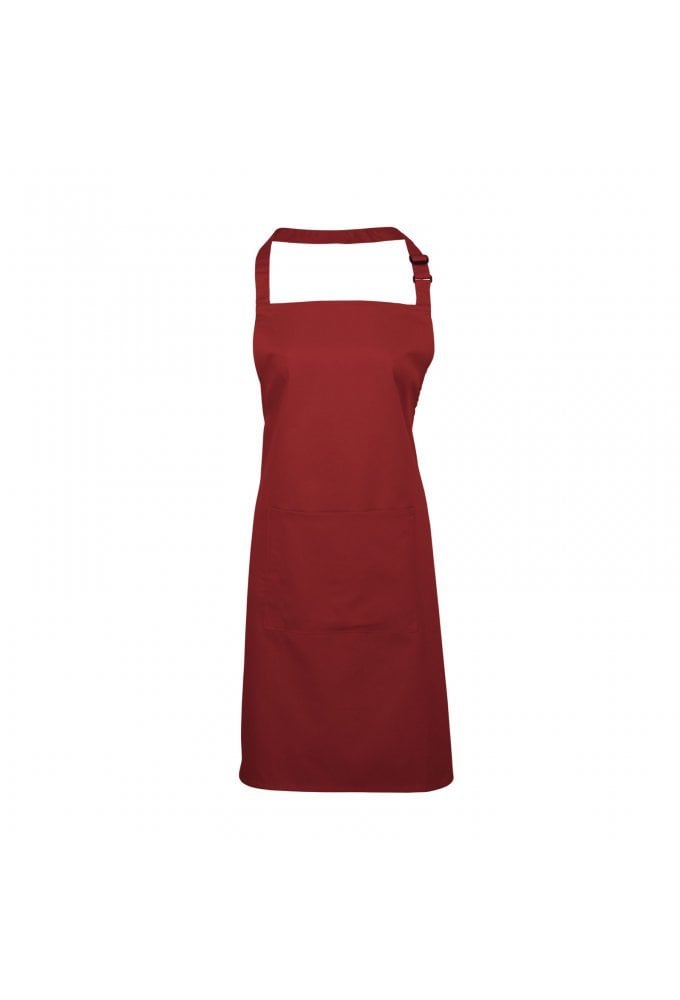 PR154 Bib Apron With Pockets (One Size) 21 Colours
