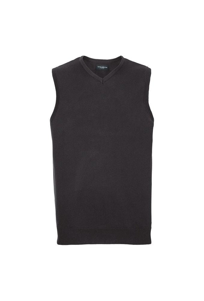 J716M V-Neck Sleeveless Knitted Sweater (Small to 3XLarge) 4 COLOURS