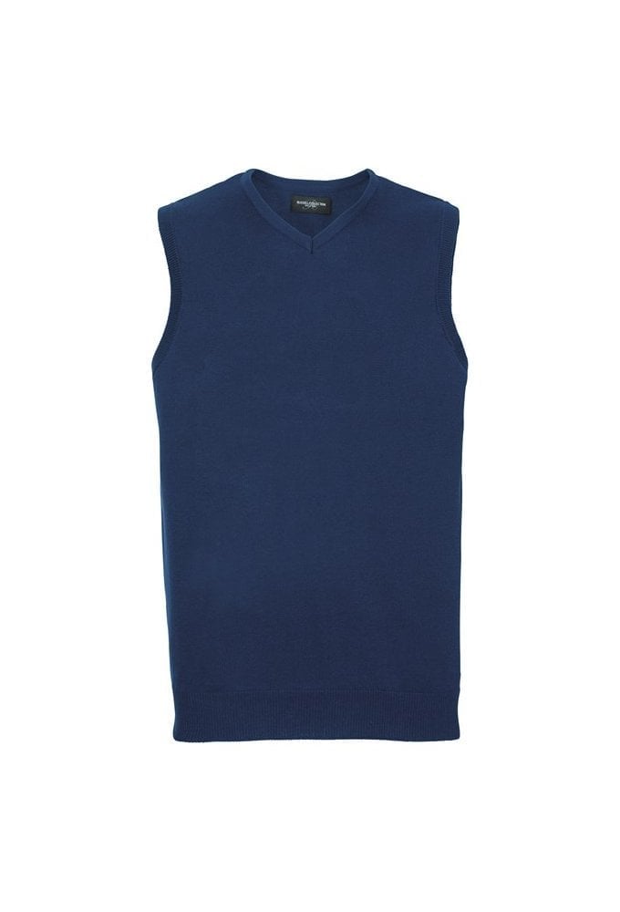 J716M V-Neck Sleeveless Knitted Sweater (Small to 3XLarge) 4 COLOURS