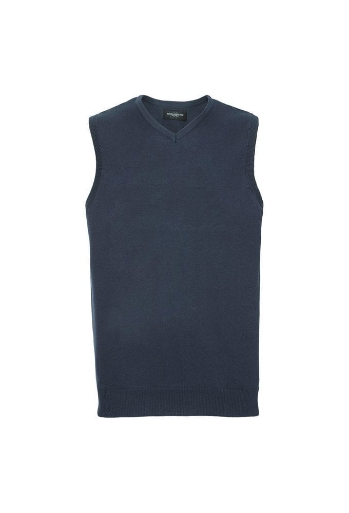 J716M V-Neck Sleeveless Knitted Sweater (Small to 3XLarge) 4 COLOURS