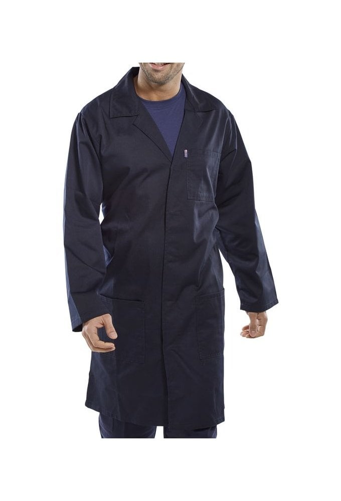 PCWC Polycotton Lab Coat / Warehouse Coat (Size 28 To 60) 4 COLOURS