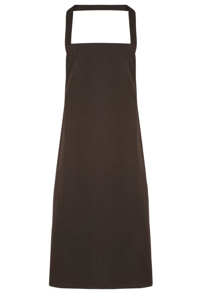 PR102 100% Cotton Organic Apron (No Pockets) ONE SIZE 11 Colours