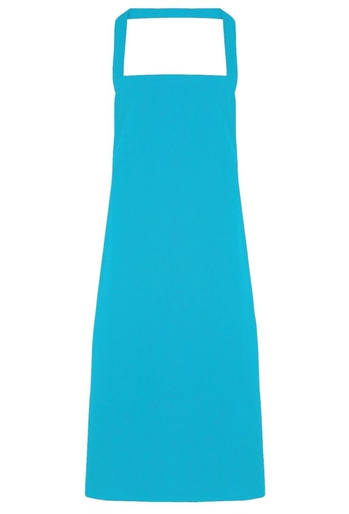 PR102 100% Cotton Organic Apron (No Pockets) ONE SIZE 11 Colours