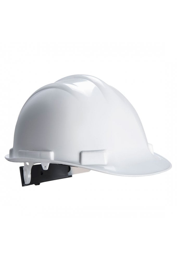 PS57 -Portwest Expertbase Ratchet Adjust Safety Helmet White