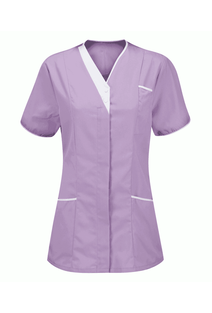 CHVLT1 LADIES V-NECK TUNIC 6 TO 32 (6 COLOURS)