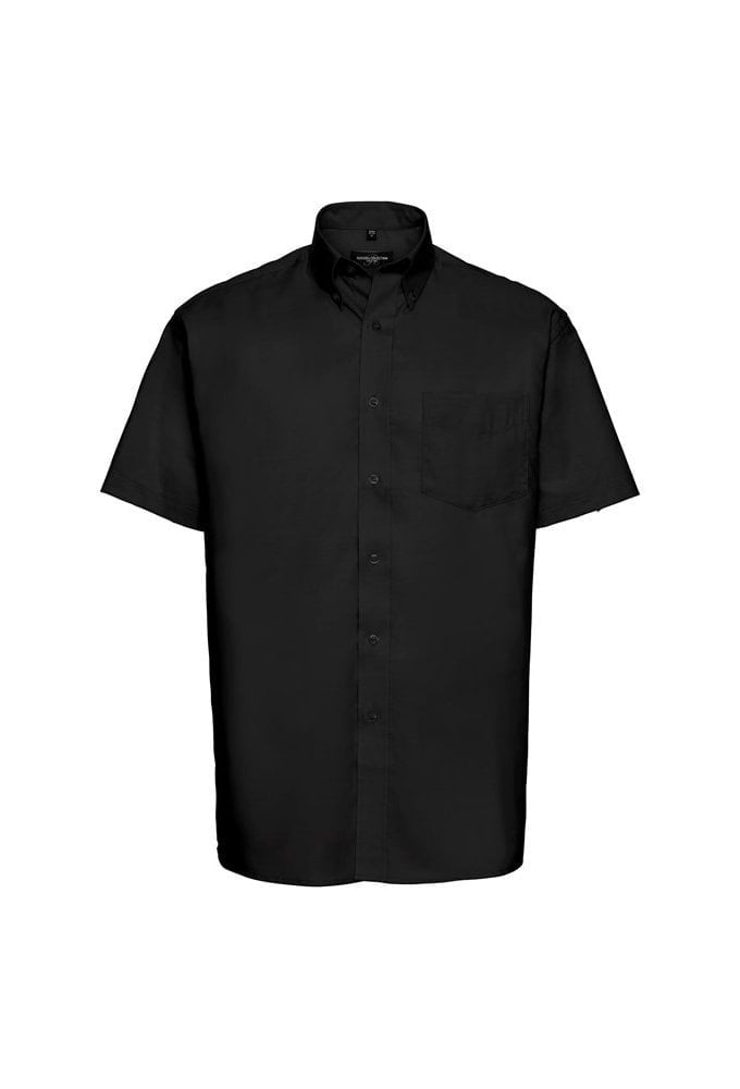 J933M Short Sleeve Easy Care Oxford Shirt (Collar size 14.5 To 19.5) 6 COLOURS