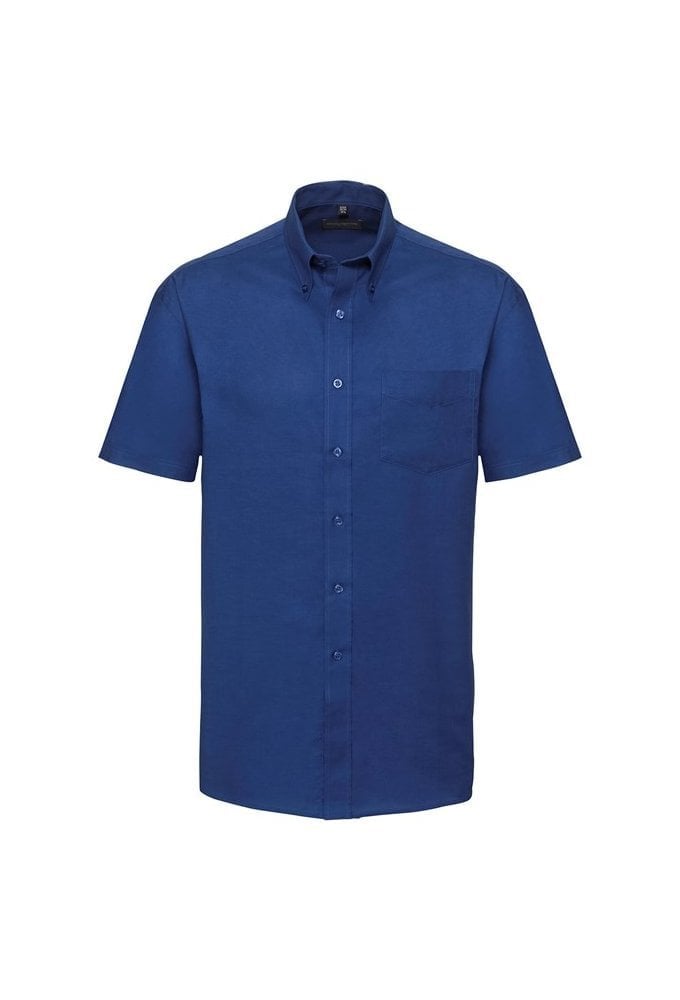 J933M Short Sleeve Easy Care Oxford Shirt (Collar size 14.5 To 19.5) 6 COLOURS