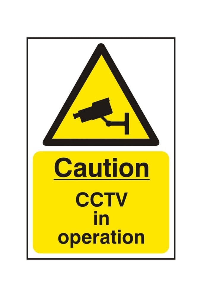 BSS11215 Caution CCTV In Operation Sign Vinyl Version