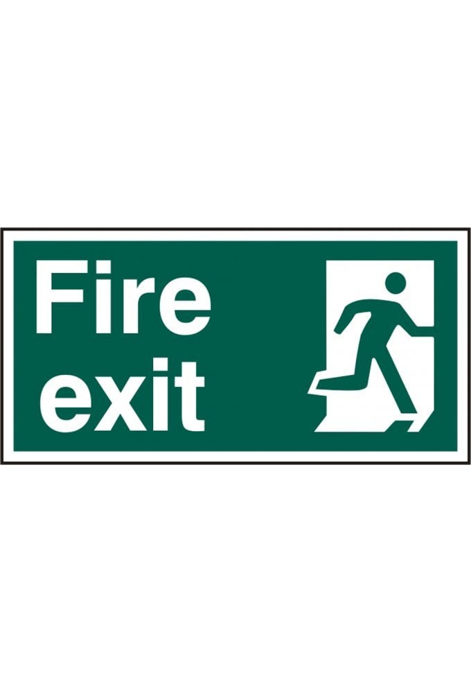 BSS12129 Fire Exit Sign PVC Version