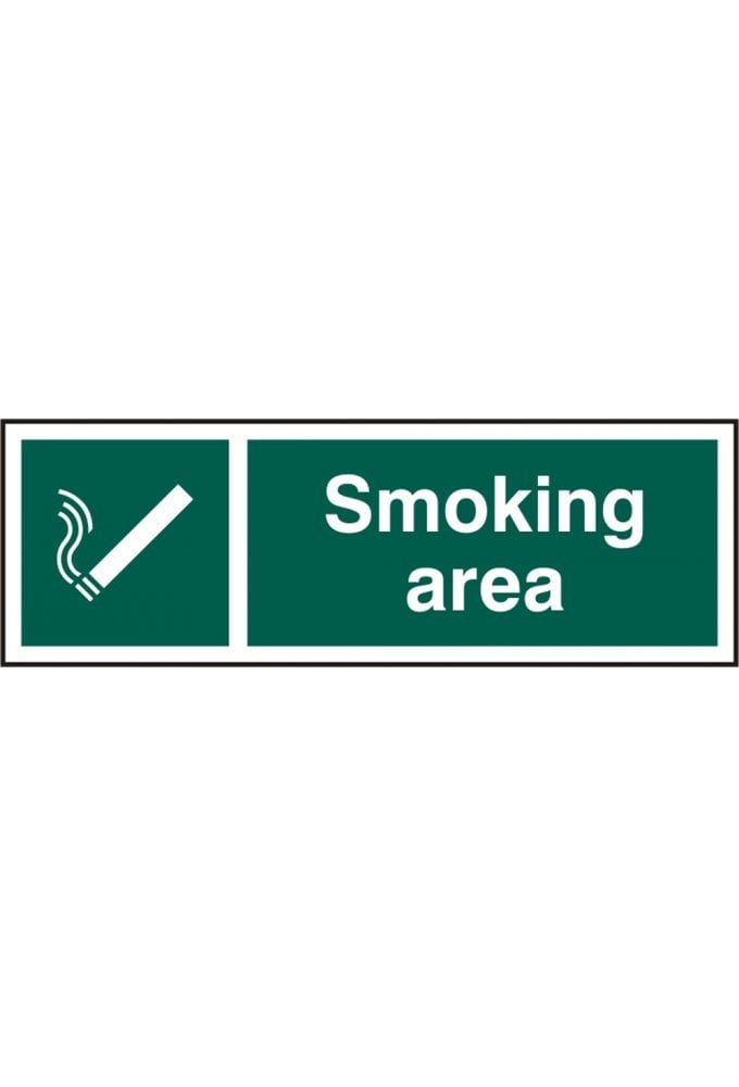 BSS11903 Smoking Area Sign Vinyl Version