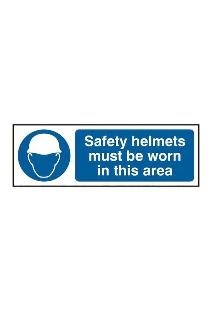 BSS11408 Safety Helmets Must Be Worn Sign Vinyl Version