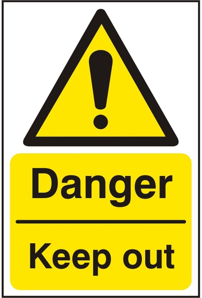 BSS11228 Danger Keep Out Sign PVC Version