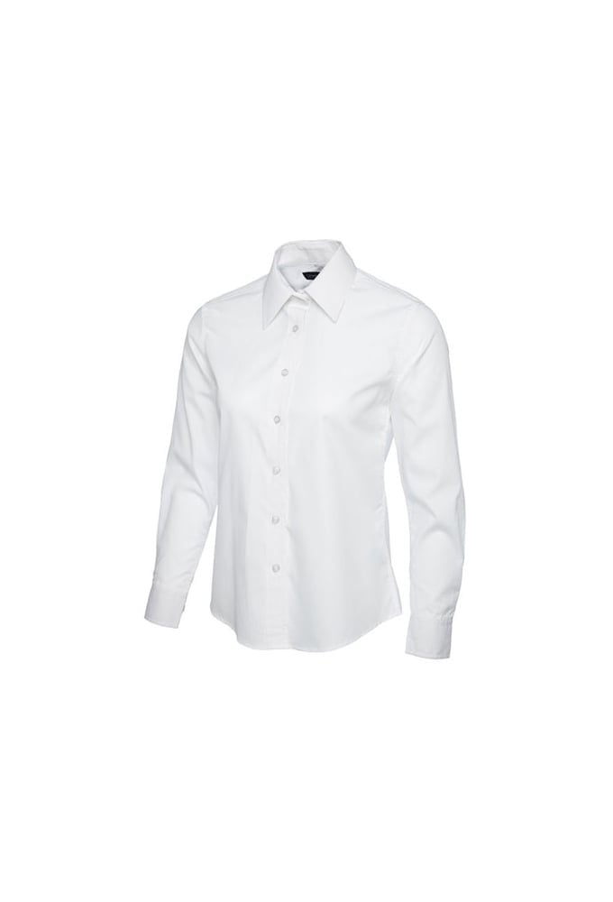 UC711 Ladies Poplin Full Sleeve Shirt (XS To 5XL) 9 COLOURS