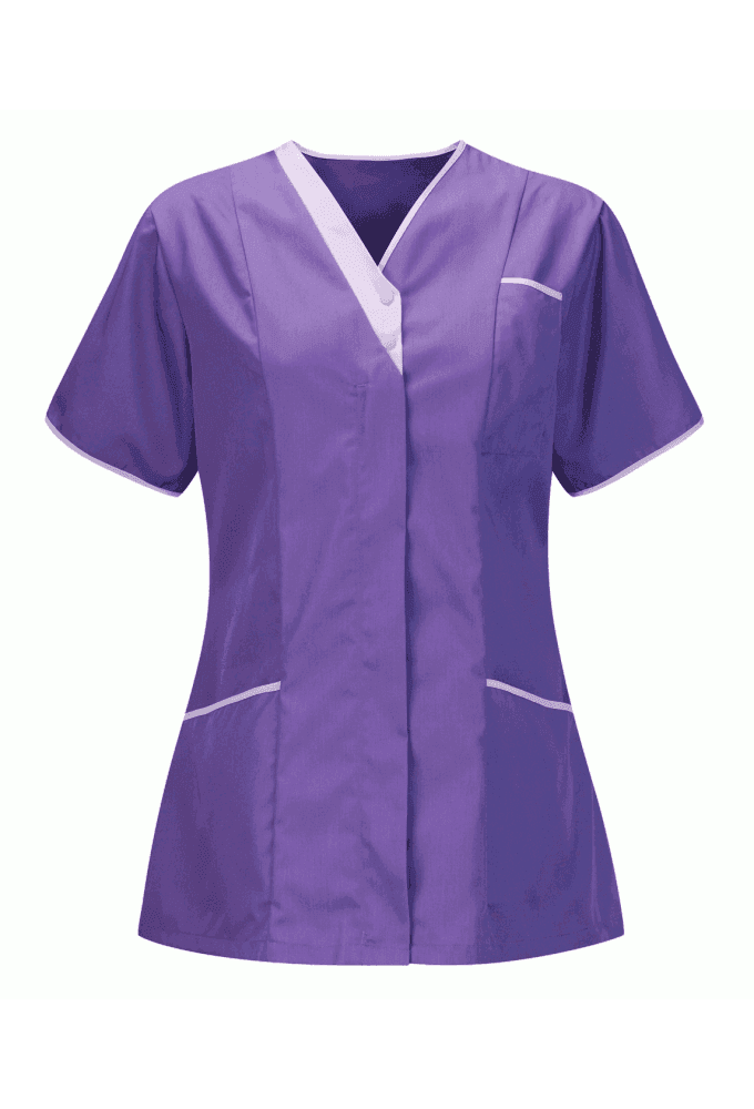 CHVLT1 LADIES V-NECK TUNIC 6 TO 32 (6 COLOURS)