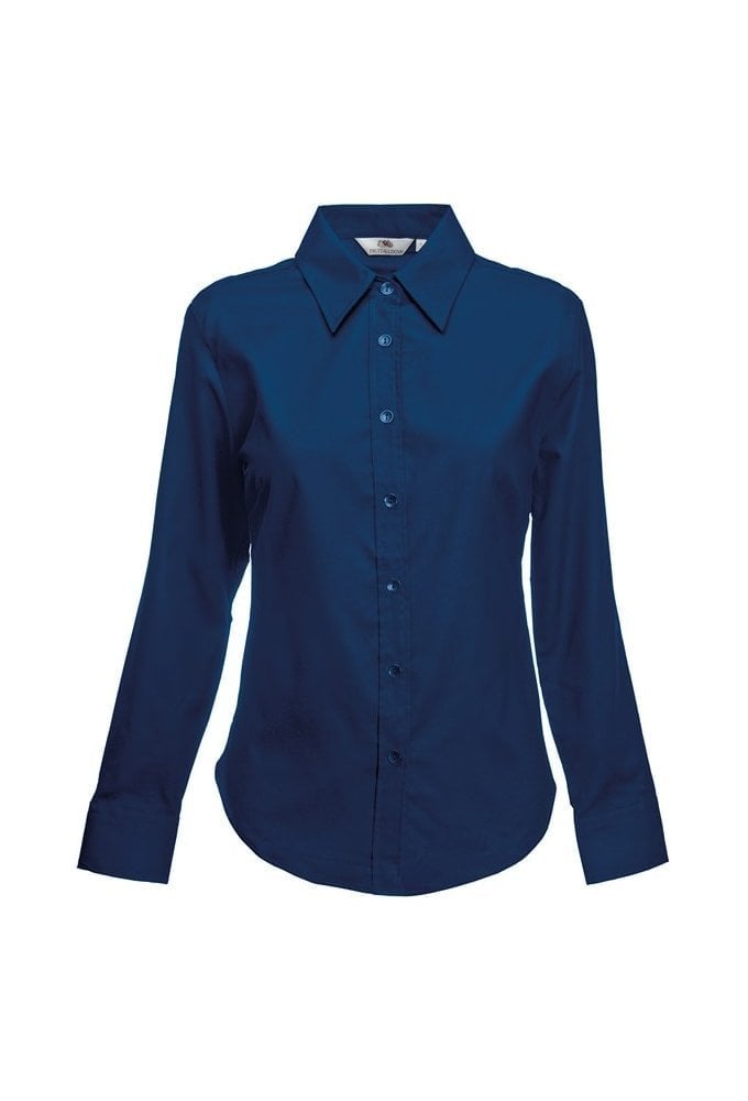 SS001 Ladies Fit Long Sleeved Oxford Shirt (XSmall TO 3XLarge ) 5 COLOURS