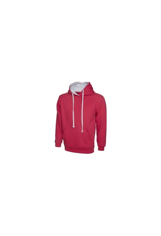 UC507 Uneek Contrast Hooded SweatShirt (Xsmall to 4Xlarge) 12 Colours
