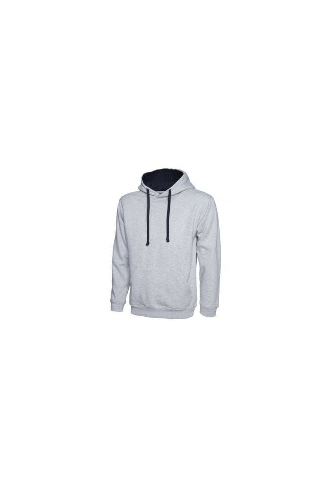 UC507 Uneek Contrast Hooded SweatShirt (Xsmall to 4Xlarge) 12 Colours