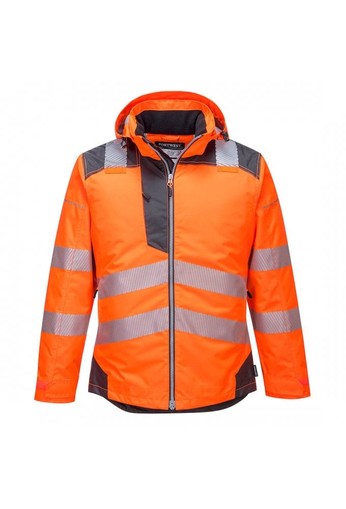 T400 Portwest Hi Vis Winter Softshell Jacket (XS TO 4XL) 7 COLOURS RIS 3279 TOM Issue 2 (Orange Only)