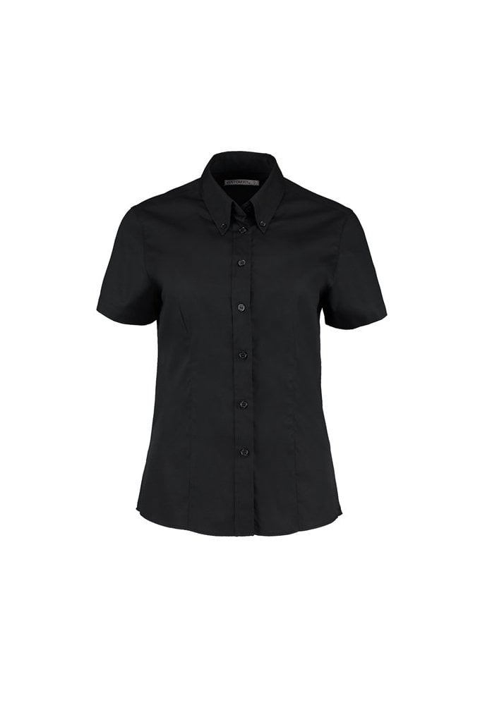 KK701 Womens Corporate Oxford Short Sleeved Blouse (Size 8 To Size 26) 7 COLOURS