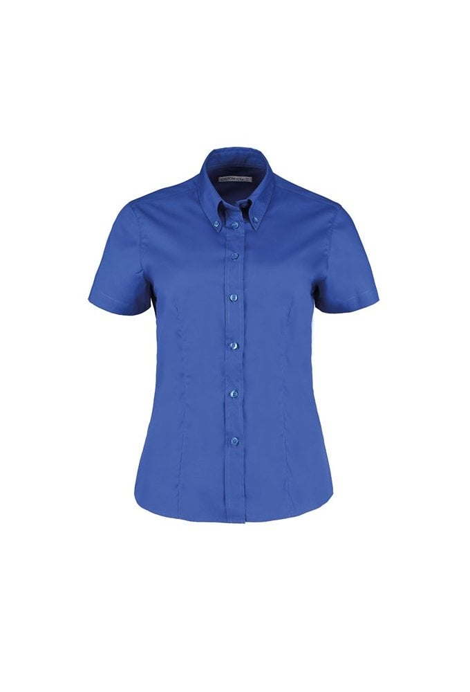 KK701 Womens Corporate Oxford Short Sleeved Blouse (Size 8 To Size 26) 7 COLOURS