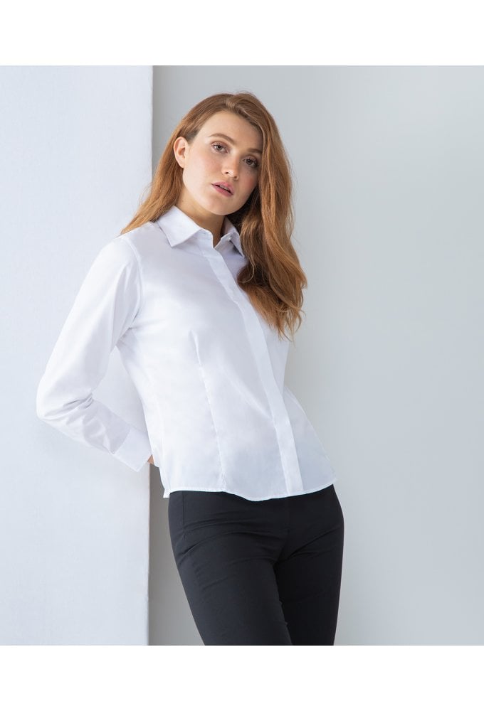 HB551 Ladie Fit Long Sleeved LightWeight Shirt (XS To 3XL) 2 COLOURS