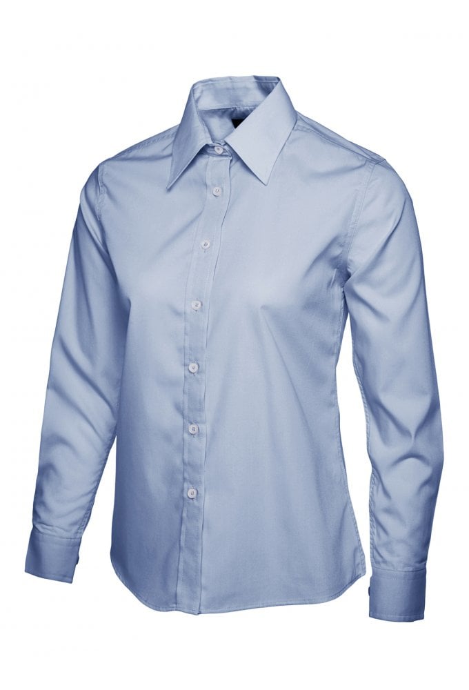 UC711 Ladies Poplin Full Sleeve Shirt (XS To 5XL) 9 COLOURS