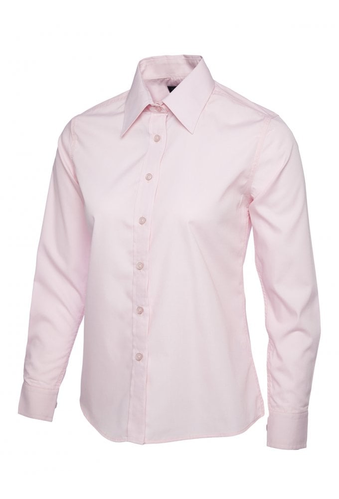 UC711 Ladies Poplin Full Sleeve Shirt (XS To 5XL) 9 COLOURS