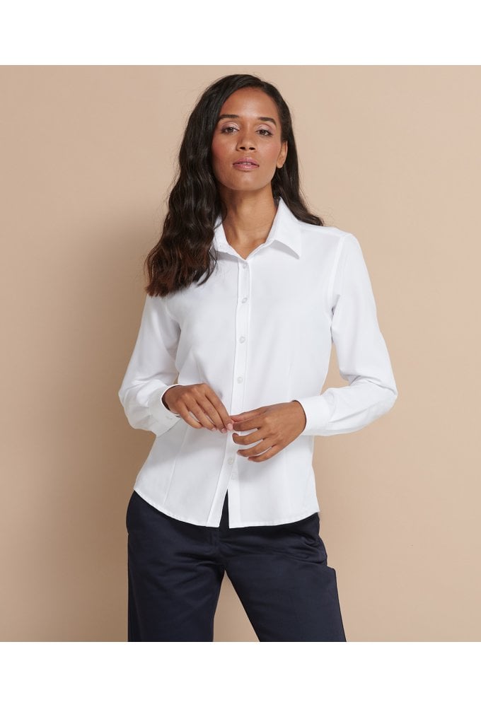 HB591 Womens Wicked Anti-Bacterial Long Sleeved Shirt (XS To 4XL) 5 COLOURS