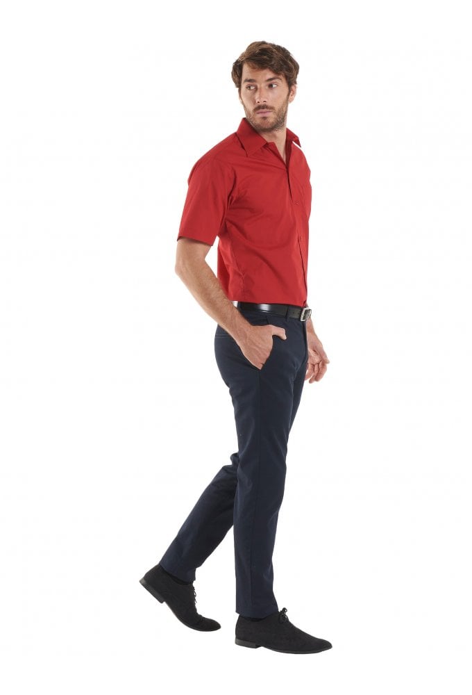UC710 Mens Poplin Half Sleeve Shirt (Collar Size 14.5 To 19.5) 10 COLOURS