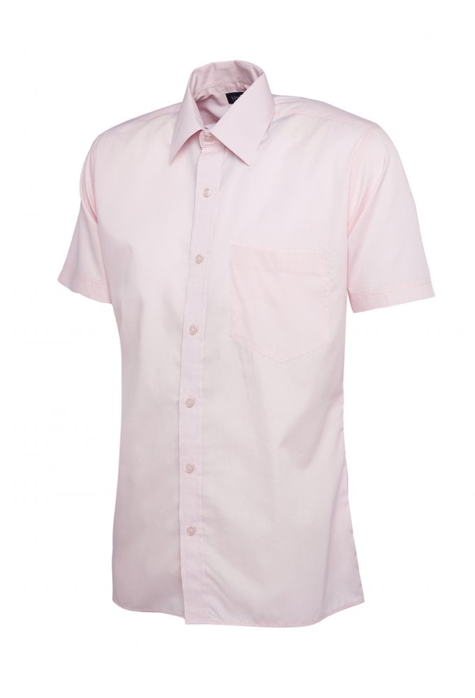 UC710 Mens Poplin Half Sleeve Shirt (Collar Size 14.5 To 19.5) 10 COLOURS