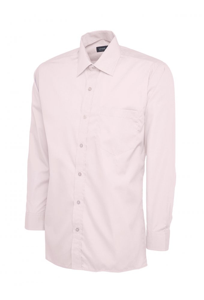 UC709 Mens Poplin Full Sleeve Shirt (Collar Size 14.5 To 19.5) 10 COLOURS