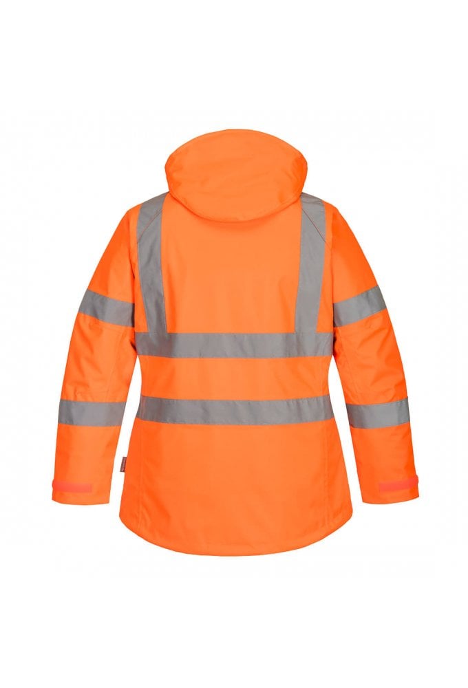 LW74 Portwest Ladies Hi Vis Winter Jacket (XSmall TO 3XLARGE) 2 COLOURS RIS 3279 Orange Only